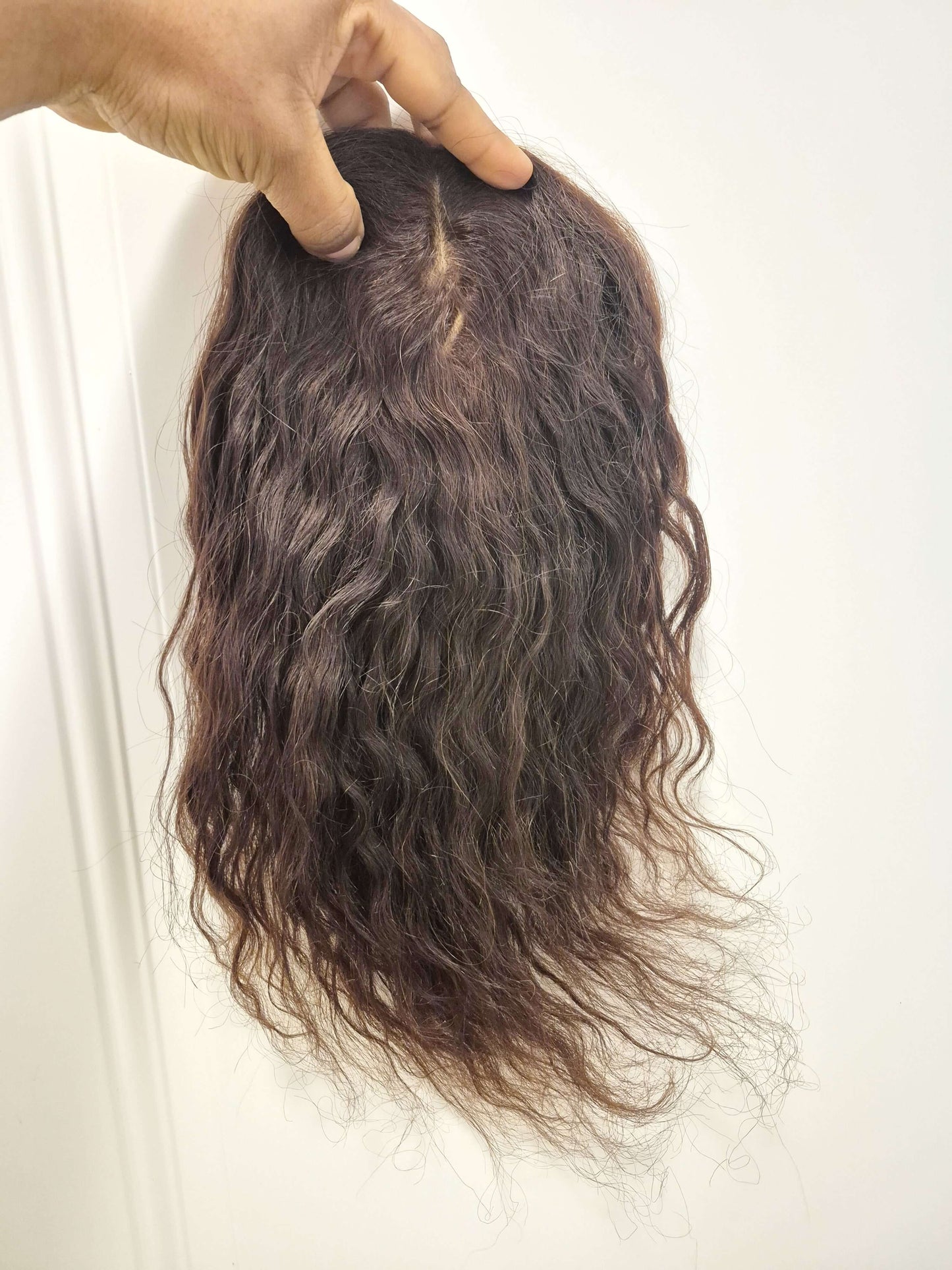Brown 100% Human Hair Topper