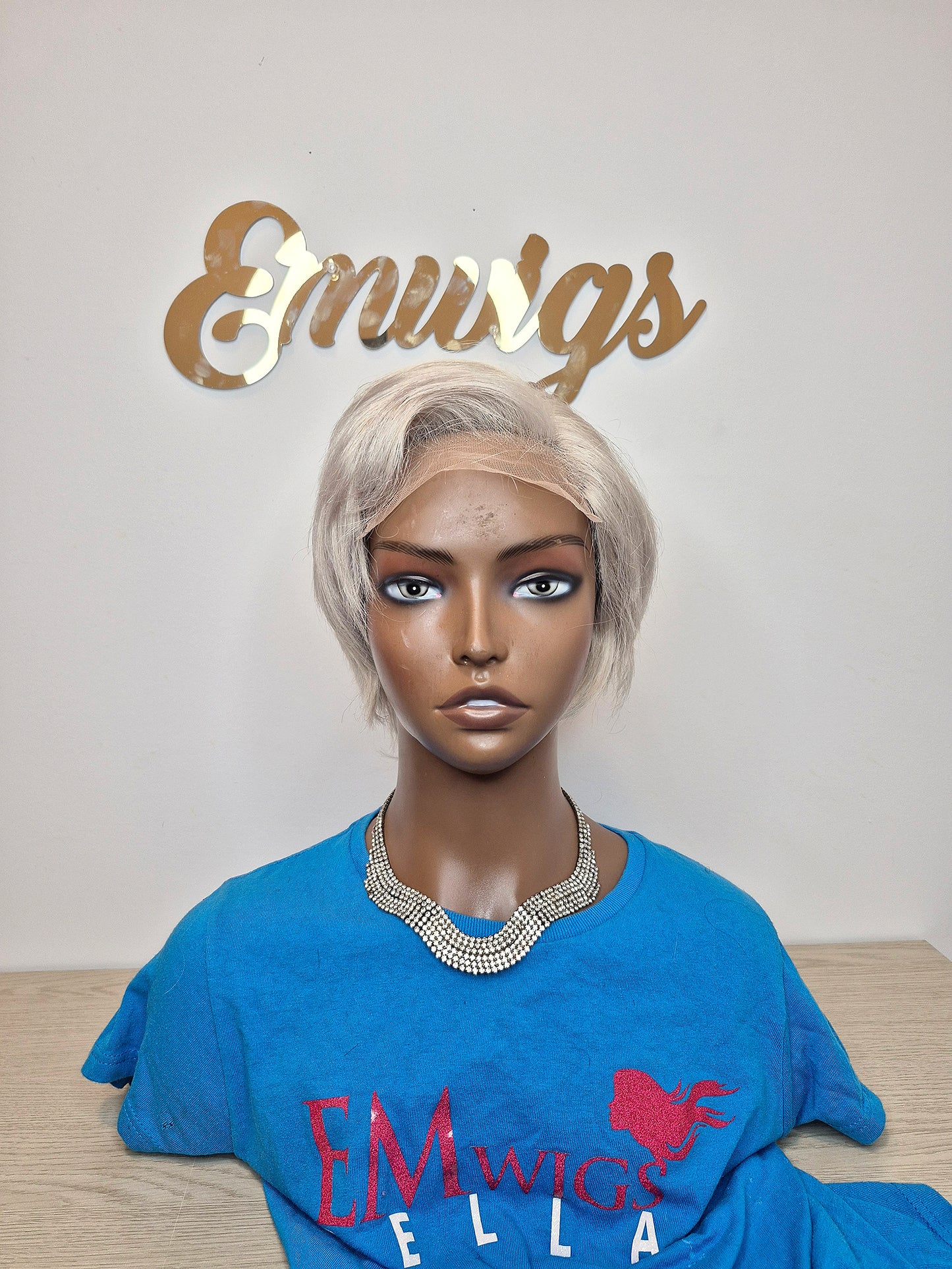 Mannie Pixie cut Closure Wig