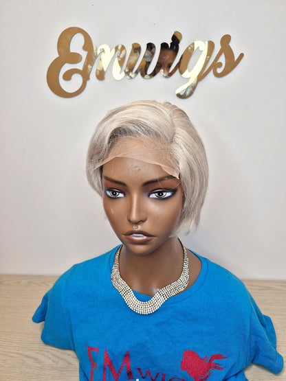 Mannie Pixie cut Closure Wig