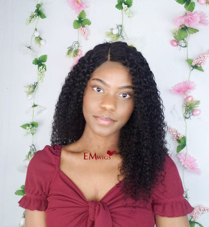 100% Human Hair Extensions | Kinky Curly Wig | EM Wigs