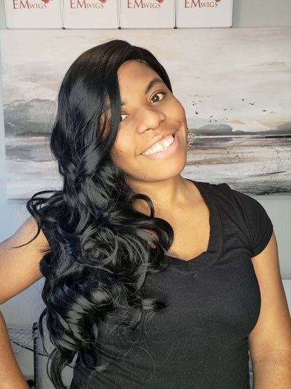 Synthetic Hair Extensions | Body Wave Wig | EM Wigs