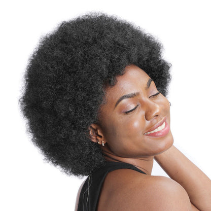 Human Hair Afro Wigs | Curly Human Hair Extensions | EM Wigs