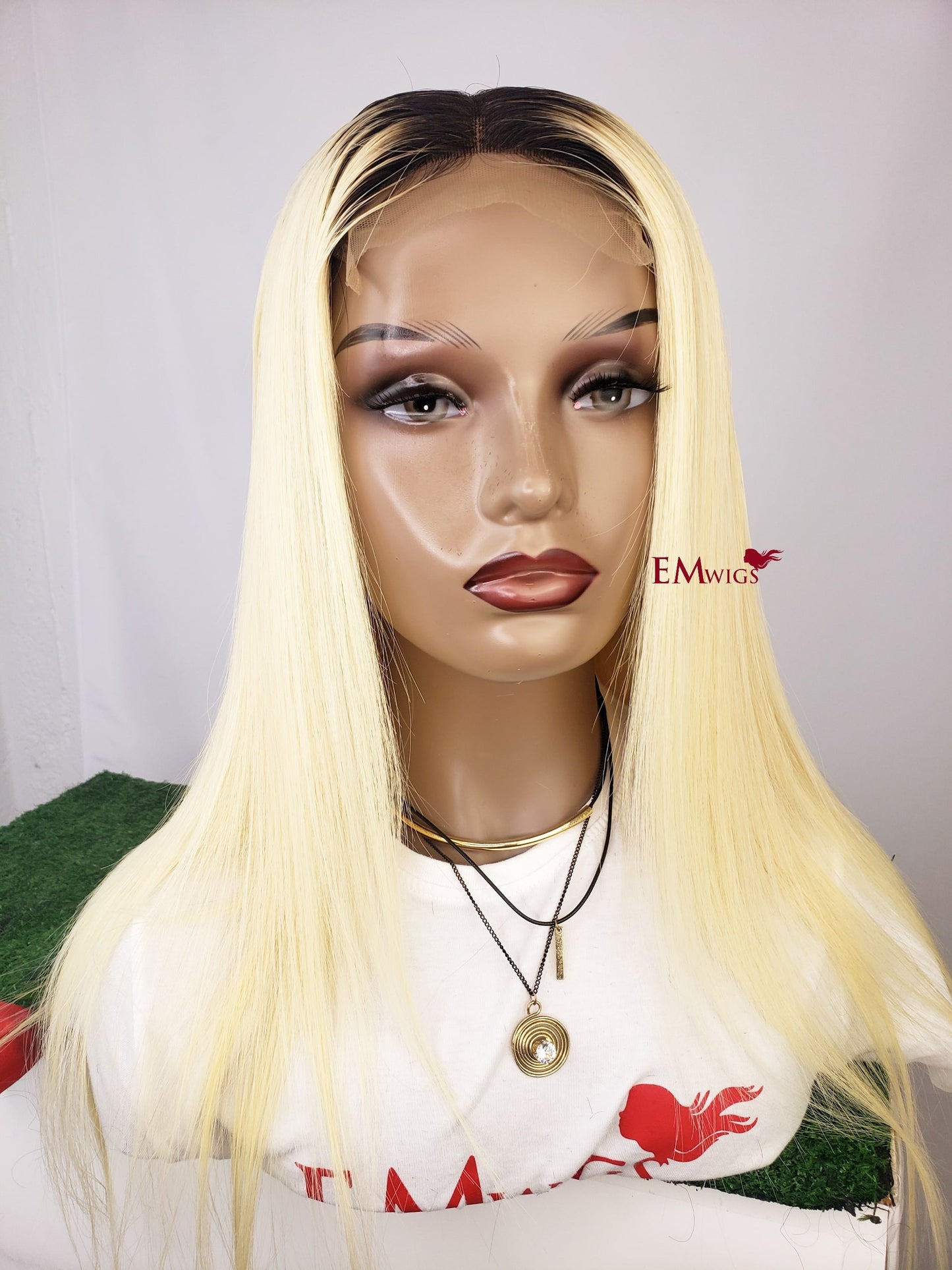 Blonde Straight Hair Wig | Blonde Straight Human Wig | EM Wigs