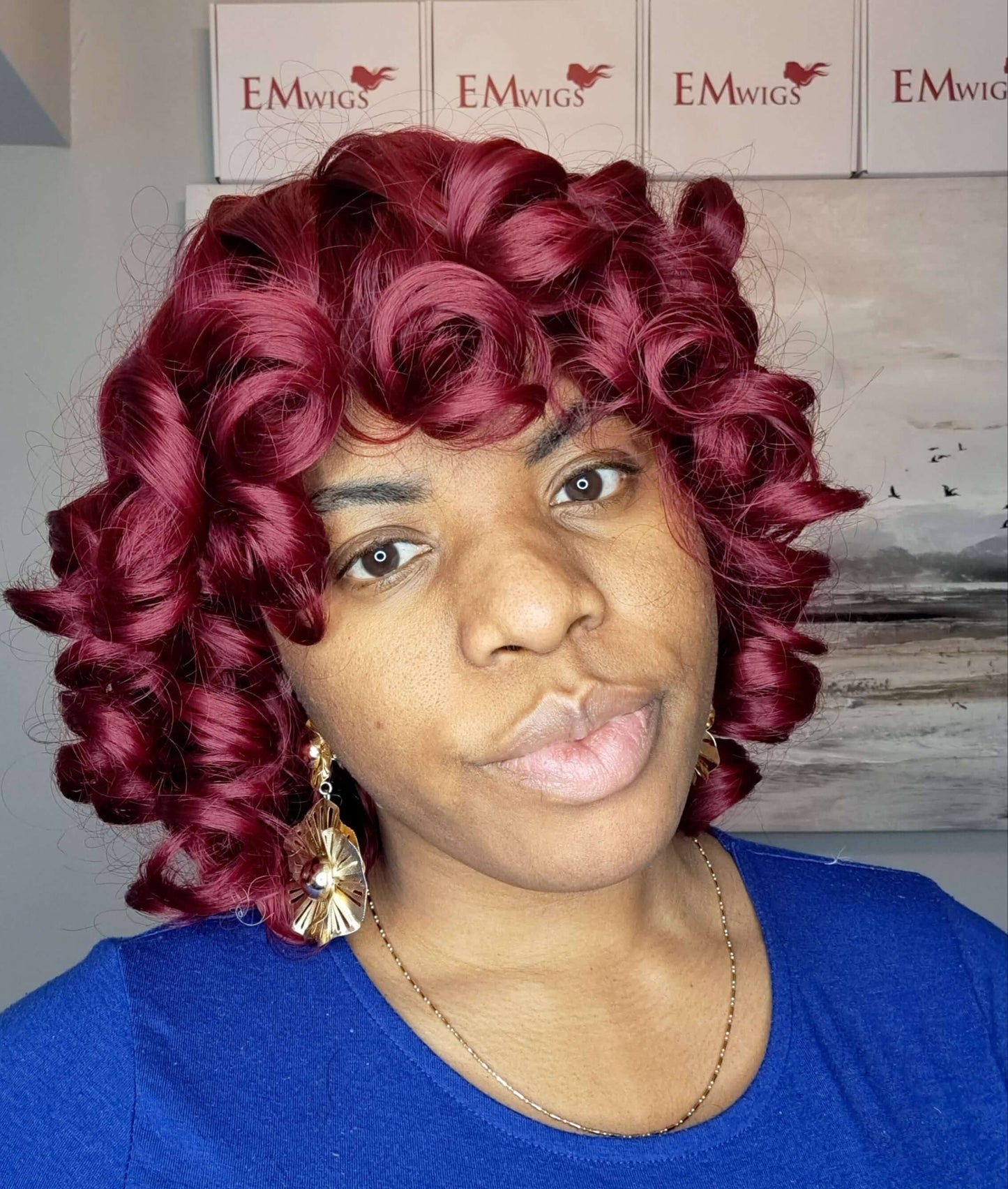 Curly Synthetic Wigs | Bounce Synthetic Wig | EM Wigs