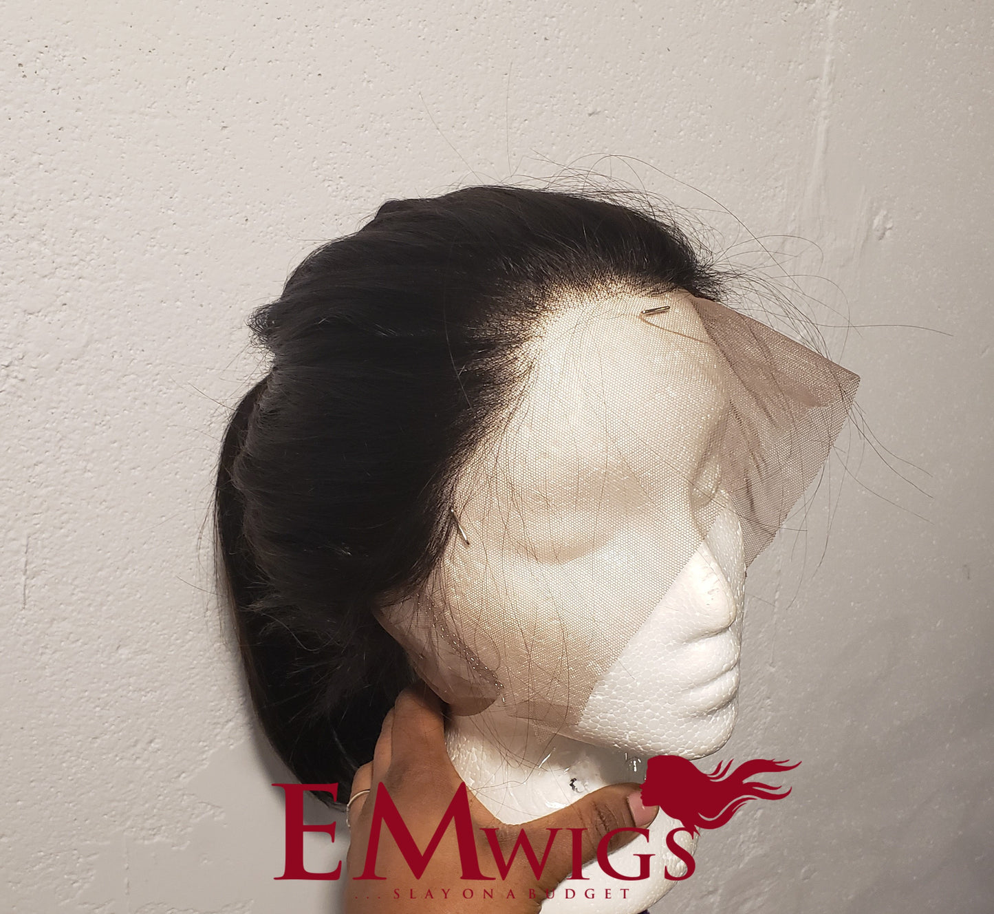 Kinky Straight Closure Wig | Closure Straight Extensions | EM Wigs