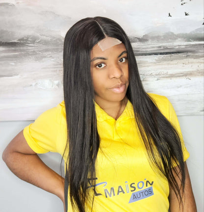 Natural Hair Extensions | Real Straight Wig | EM Wigs