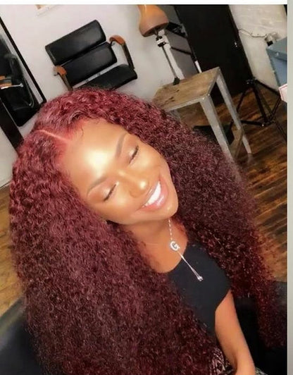 Human Hair Curly Wigs | Curly Closure Wig | EM Wigs