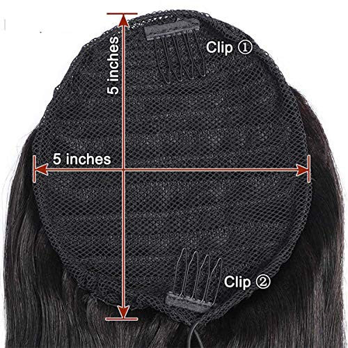 Ponytail Human Hair Extensions | Straight hair ponytail | EM Wigs