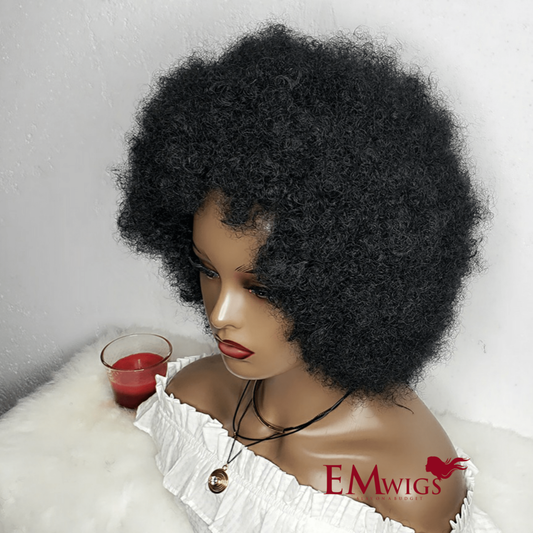 Human Hair Afro Wigs | Curly Human Hair Extensions | EM Wigs