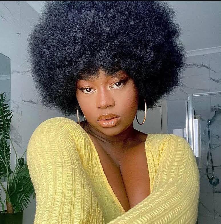 Short Human Hair Wigs | Maxi Afro Wig | EM Wigs
