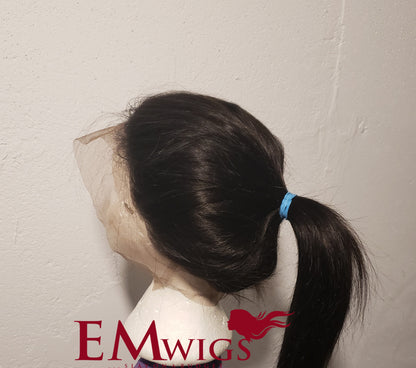 Kinky Straight Closure Wig | Closure Straight Extensions | EM Wigs