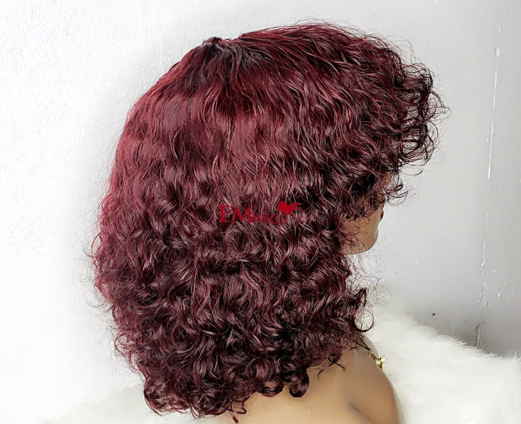 Curly Hair Extensions | Curly Fringe Wig | EM Wigs