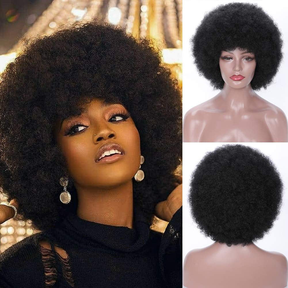 Human Hair Afro Wigs | Curly Human Hair Extensions | EM Wigs