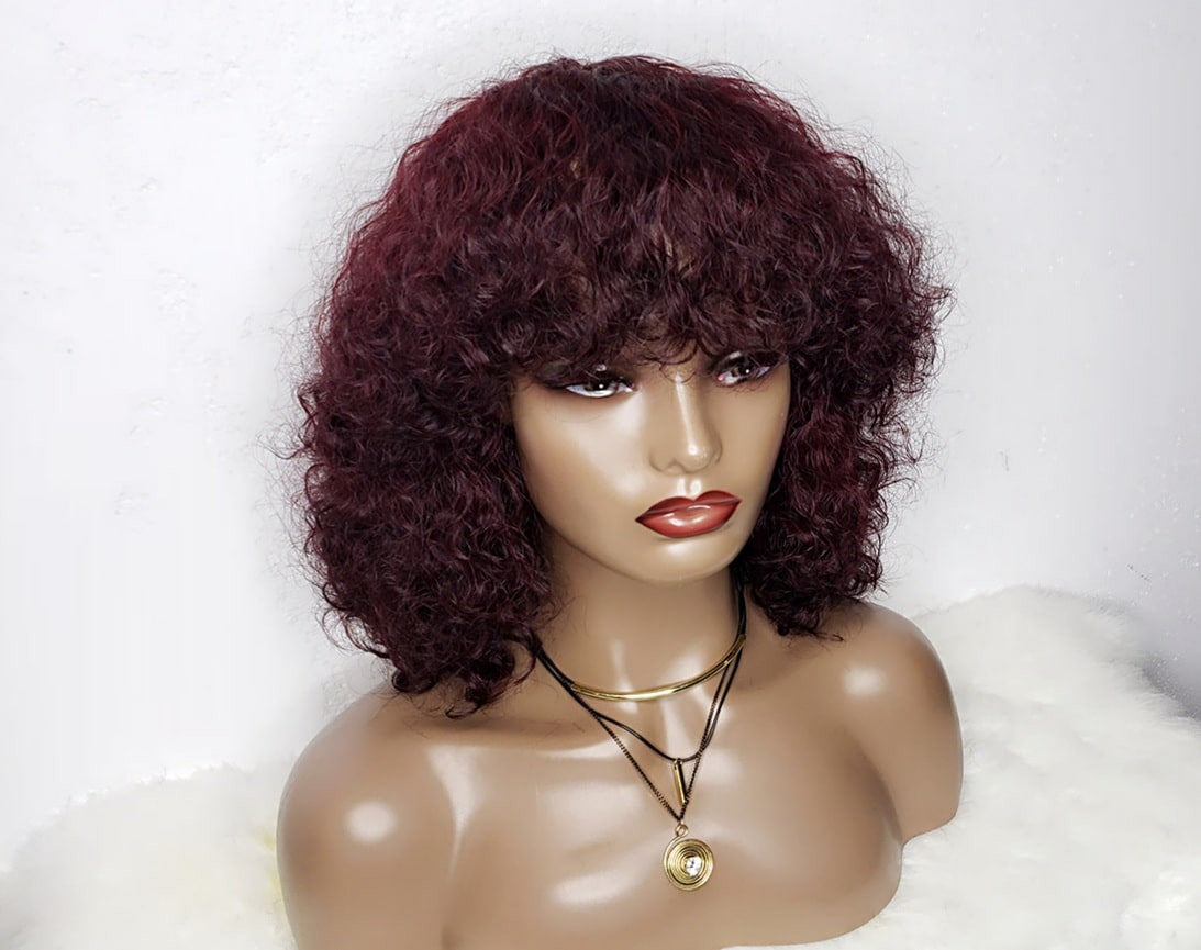 Curly Hair Extensions | Curly Fringe Wig | EM Wigs