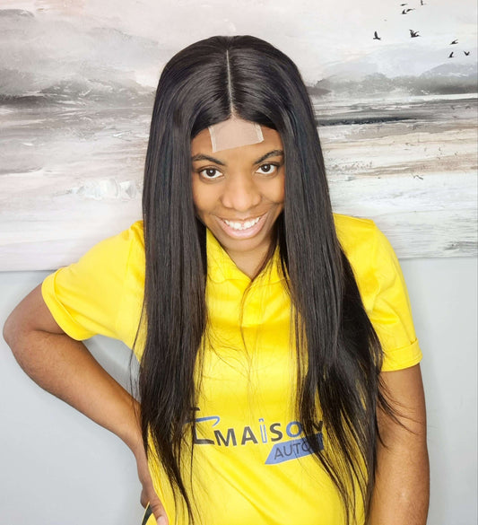 Natural Hair Extensions | Real Straight Wig | EM Wigs